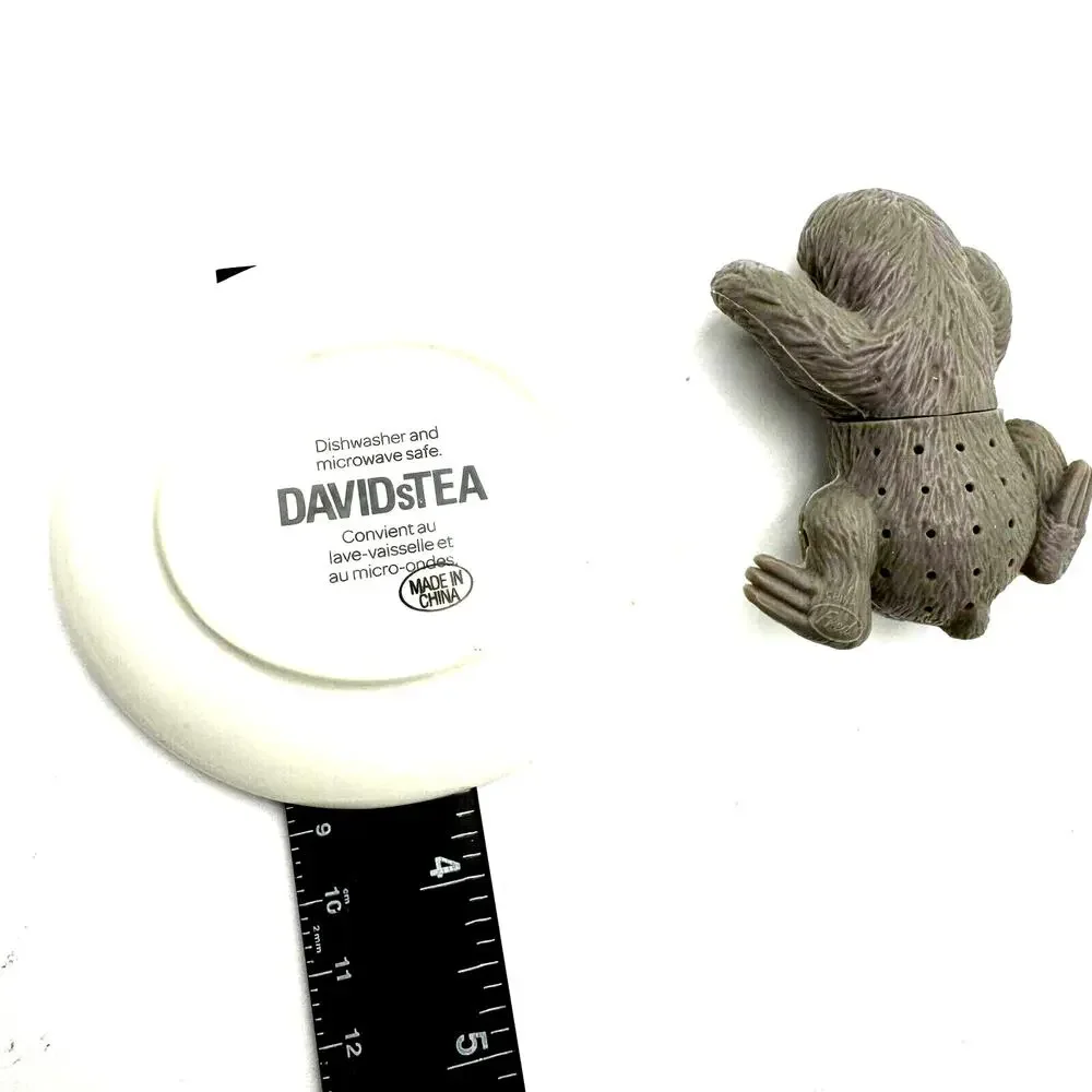 DAVID'S TEA‎ Sloth Face Spoon Rest Plate Limited Edition Retired Bonus Steeper
